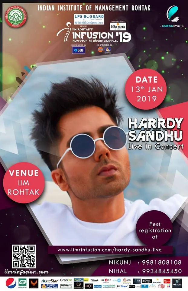 Harrdy Sandhu Live at IIM Rohtak