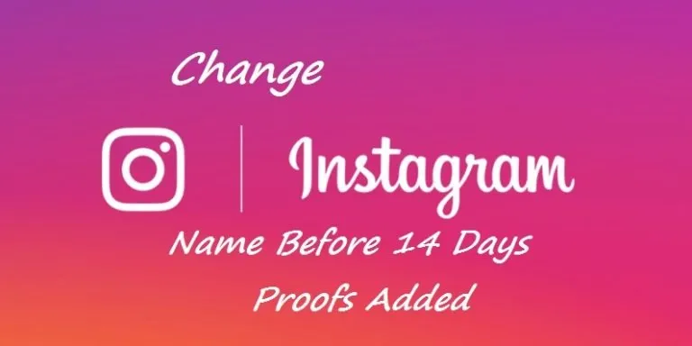 change instagram name before 14 days