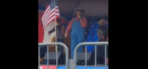 Sacha Baron Cohen Olympia Washington (WA) March of Our Rights 3 Rally Prank Song