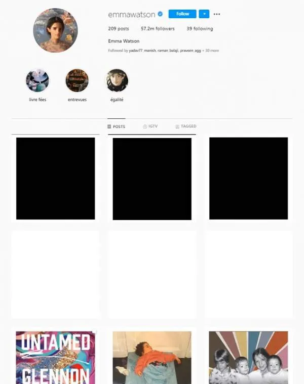 Emma Watson Favors Black Out Tuesday and Black Lives Matter: People On Social Networks Lash Out