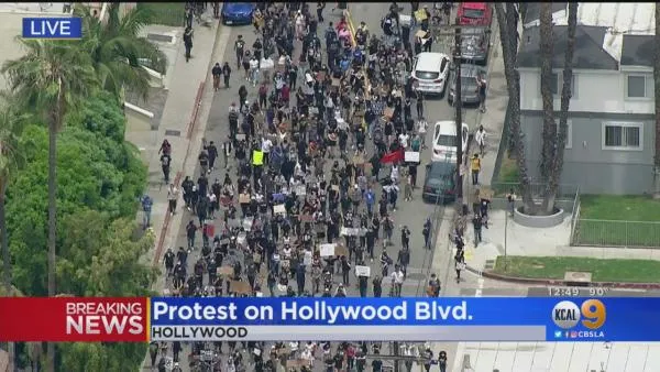 Hollywood Blvd: Rapper YG Cancels Plan As Hundreds Gather To Protest George Floyd Death