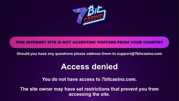 How to deal with ISP block on 7BitCasino in Australia